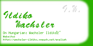 ildiko wachsler business card